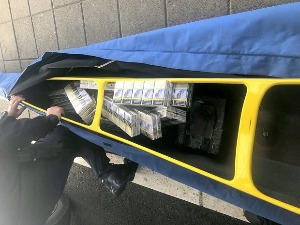 Цигарете сакривене у кануу на Батровцима