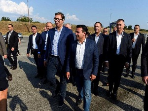 Високи званичници Србије и Македоније посетили гранични прелаз Прешево - Табановце