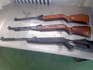 Ваздушне пушке сакривене у бранику