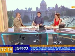 Веселин Милошевић гост ТВ Прва у емисији "Јутро са Јованом и Срђаном"