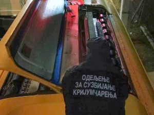 Царински пас открио цигарете у крову аутобуса