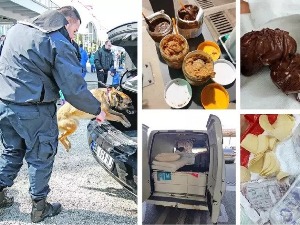 Дрога у кремићу, жена у комоди